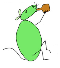 12 Oz. Mouse drinking